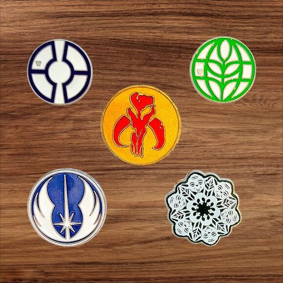 5 Star Wars Disney Parks Trading Pins, Plus 2 Bonus Pins - Picture 1 of 2